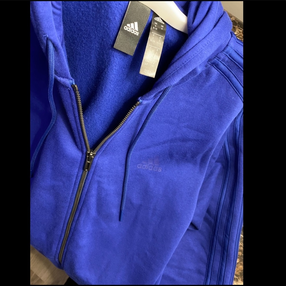 Adidas zip up with hood